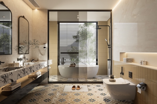 bathrooms with tub